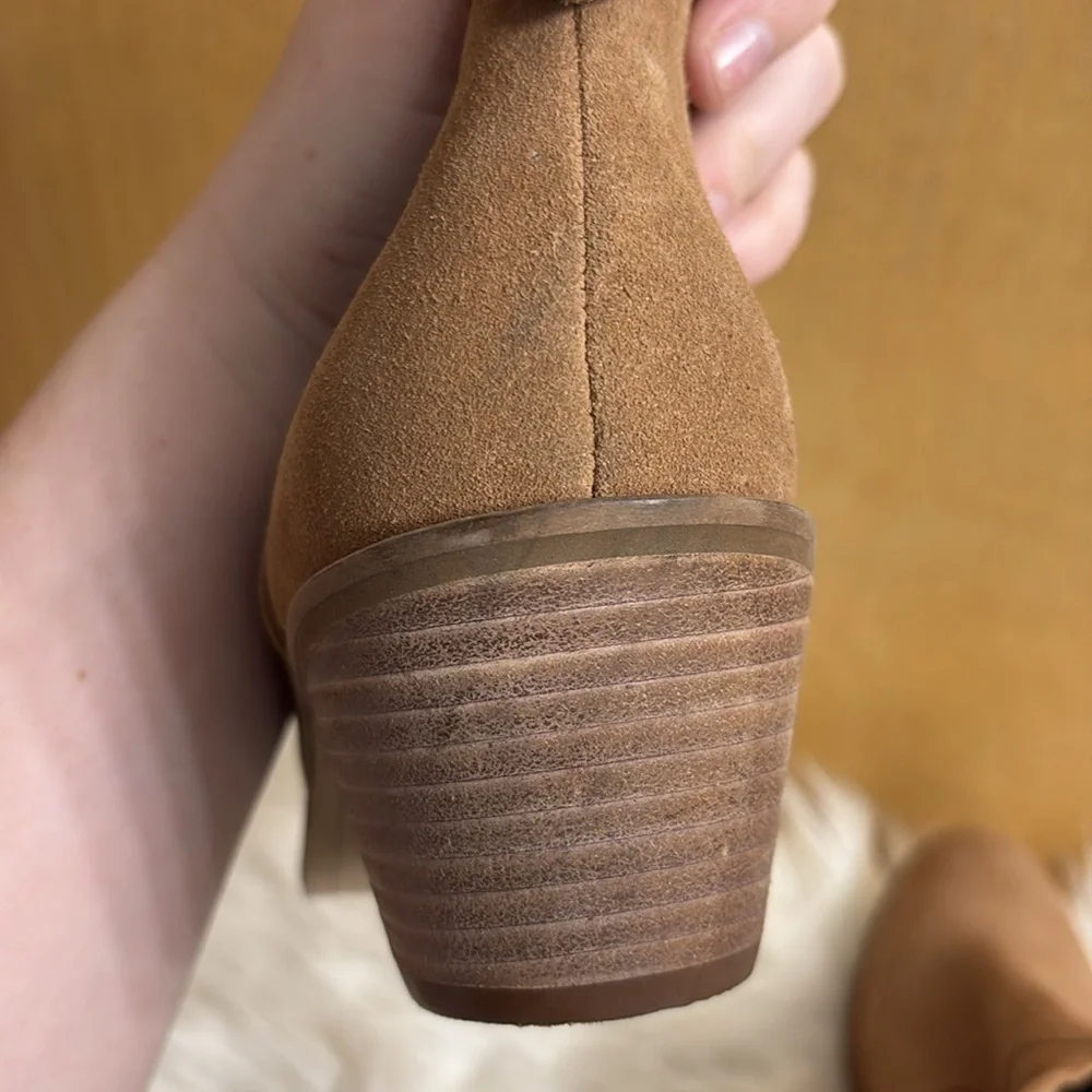 Kelsi Dagger Brooklyn Kamper Suede Booties Western Style Size 11